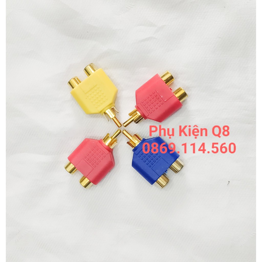 COMBO 4 Đầu chuyển từ jack 3.5 ly sang 2 bông sen cái