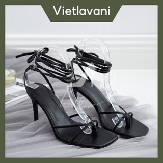 Giày sandal nữ dây cột hack dáng siêu cao LNS18