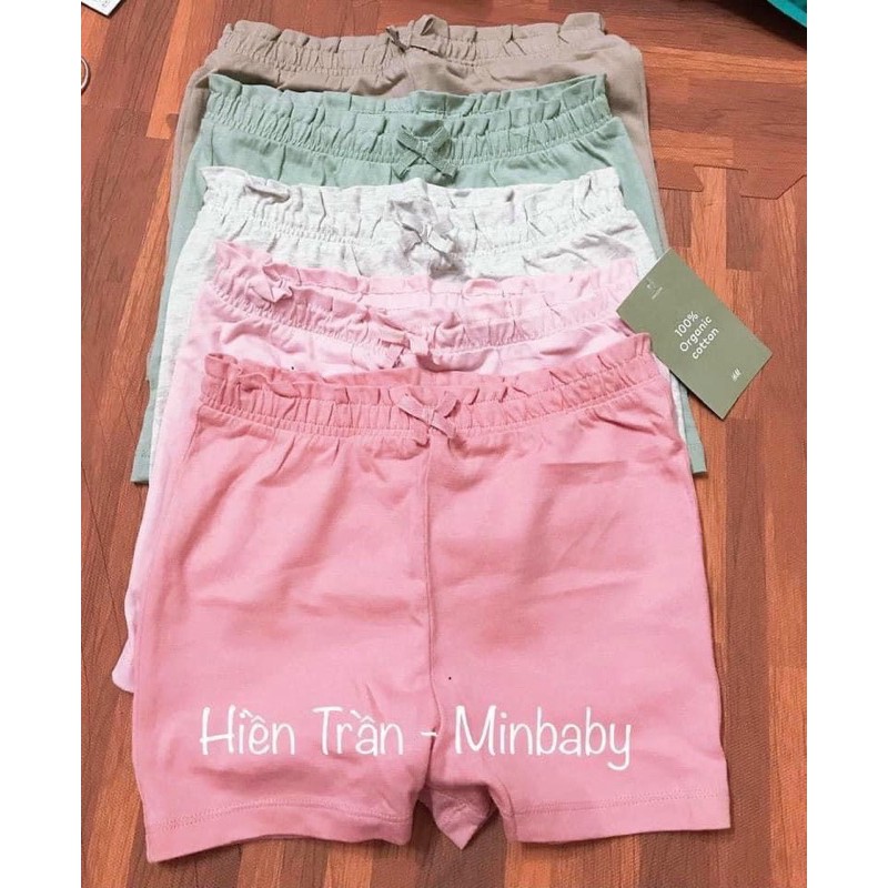 set 5 quần short bé gái