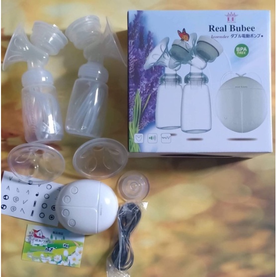 👶Máy Hút Sữa Điện Đôi Electric Breast Real Bunbee Hút Êm Không Đau Rát - 👶HÀNG XUẤT NHẬT