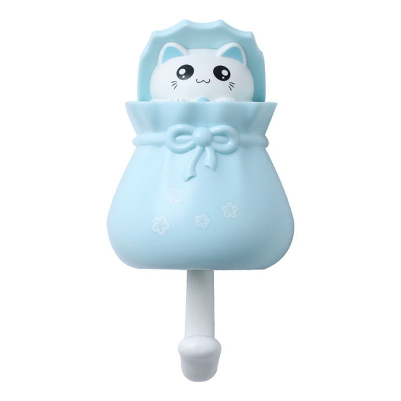 Móc Dán Tường Tự Dính Họa Tiết Mèo Hoạt Hình Trang Trí Nội Thất