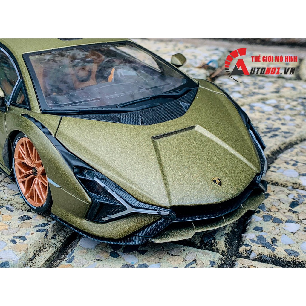 MÔ HÌNH XE LAMBORGHINI SIAN FKP 37 1:18 BBURAGO 6837