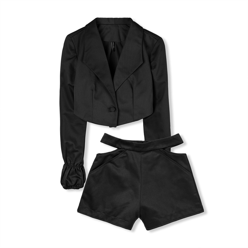 Set Nữ Croptop Blazer , Chất Vải Cotton Lạnh Thoải Mái , WSD000336 ,SOMEHOW