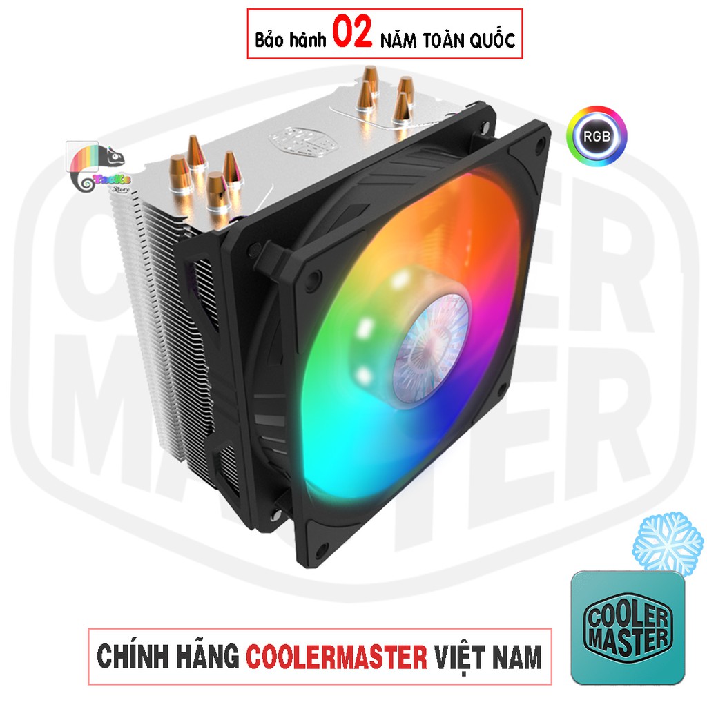 Tản nhiệt khí CPU Cooler Master 212 ARGB I Hàng Chính Hãng, BH 24 Tháng I Fan CPU CM 212 ARGB LED I RR-2V2L-18PA-R1