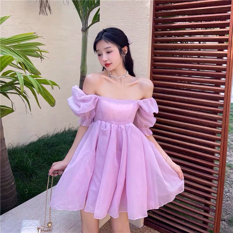 Váy babydoll tay phồng - 20mii_mii