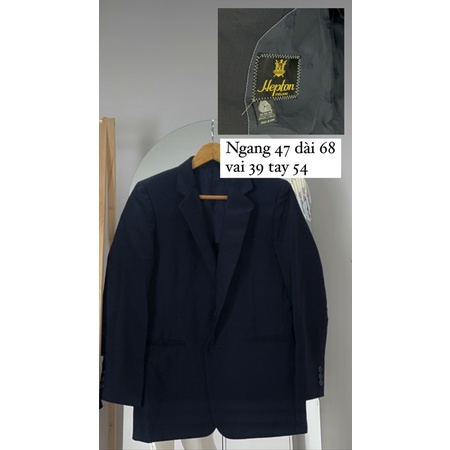 Sét áo Blazer đệm vai hepton và quần tây đen thời trang