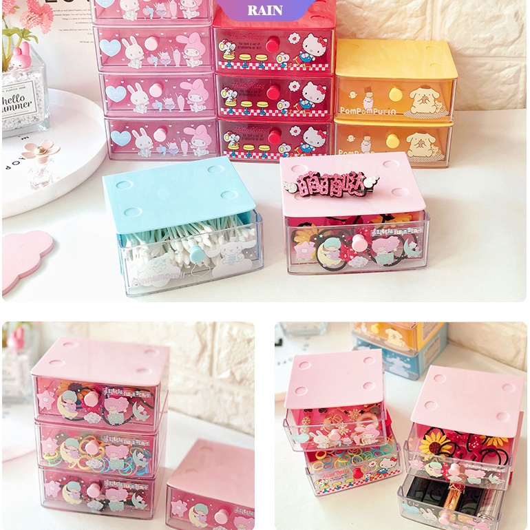 SANRIO Hộp Đựng Bút/Đồ Trang Sức Mini Hình Cinnamoroll Kuromi Đáng Yêu Dành Cho Học Sinh