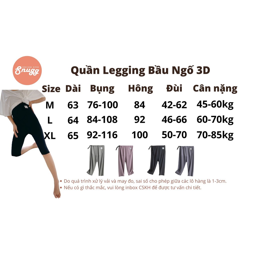 Quần legging bầu ngố Quick dry - khô thoáng, mát nhất hè 2021-Snugg