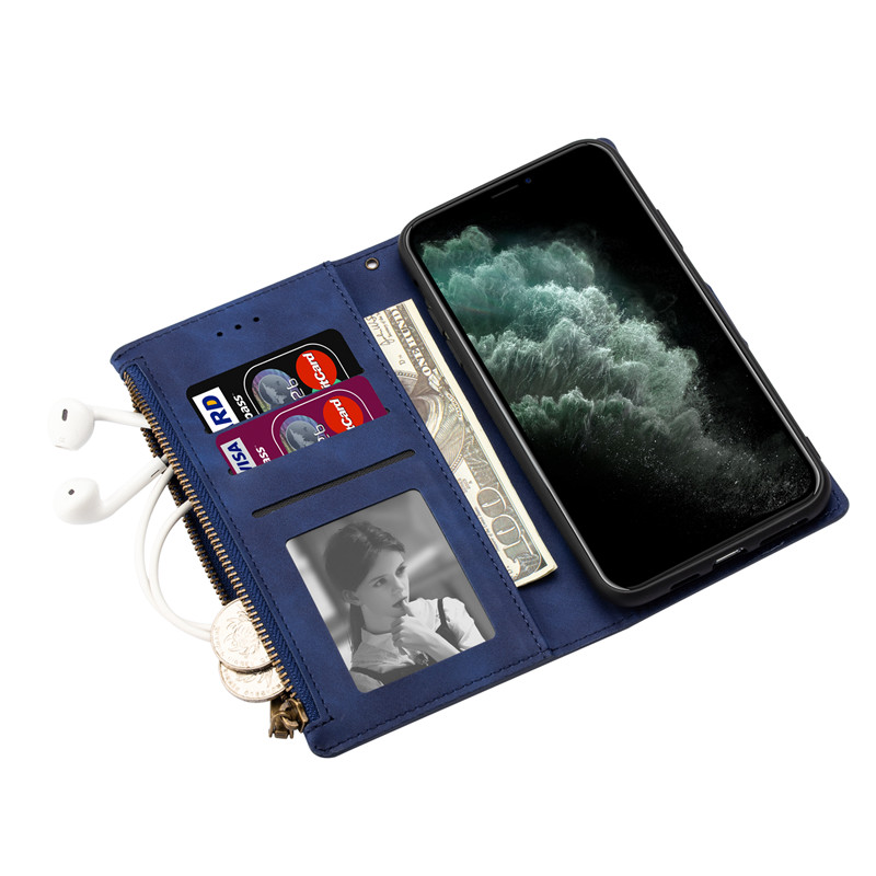 Bao Da Nắp Gập Có Ngăn Đựng Thẻ Cho Iphone 6 7 8 11 12 Se2 Xs Xr Plus Max | BigBuy360 - bigbuy360.vn