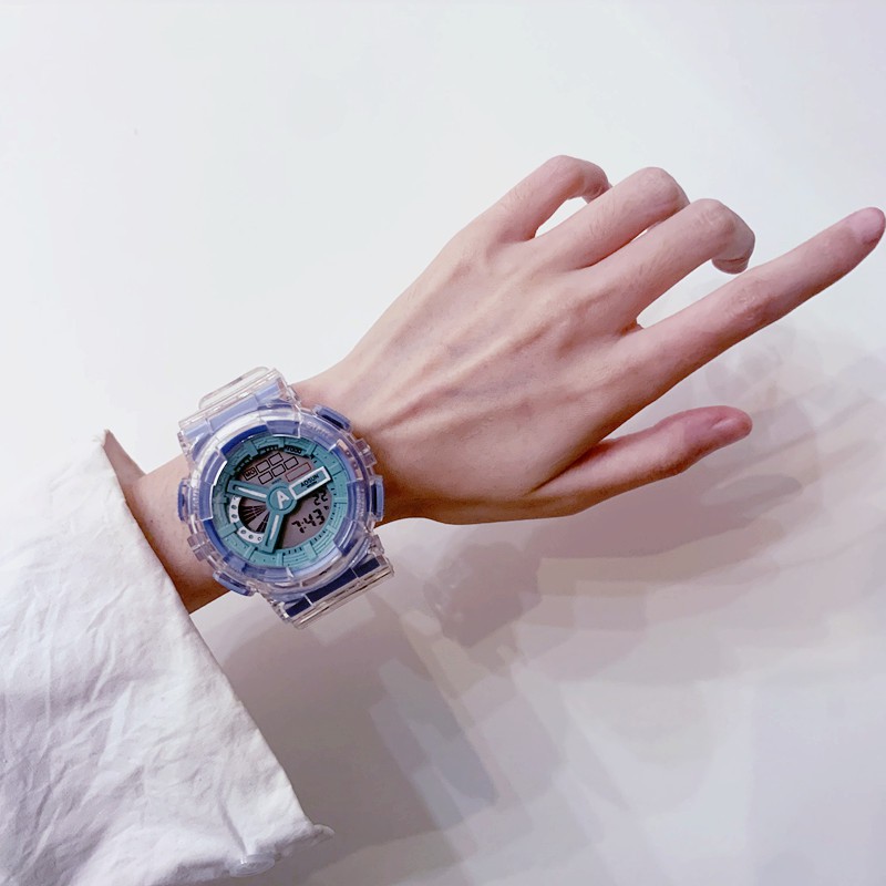 (Giá sỉ) Đồng hồ nam, nữ thể thao Aosun A109 dây Silicon trong suốt cá tính máy điện tử đa chức năng bảo hành 6 tháng | BigBuy360 - bigbuy360.vn