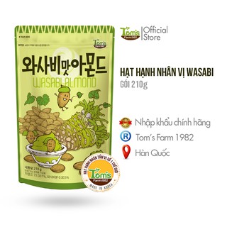 Hạnh Nhân Tẩm Wasabi Tom's Farm - Gói 210g
