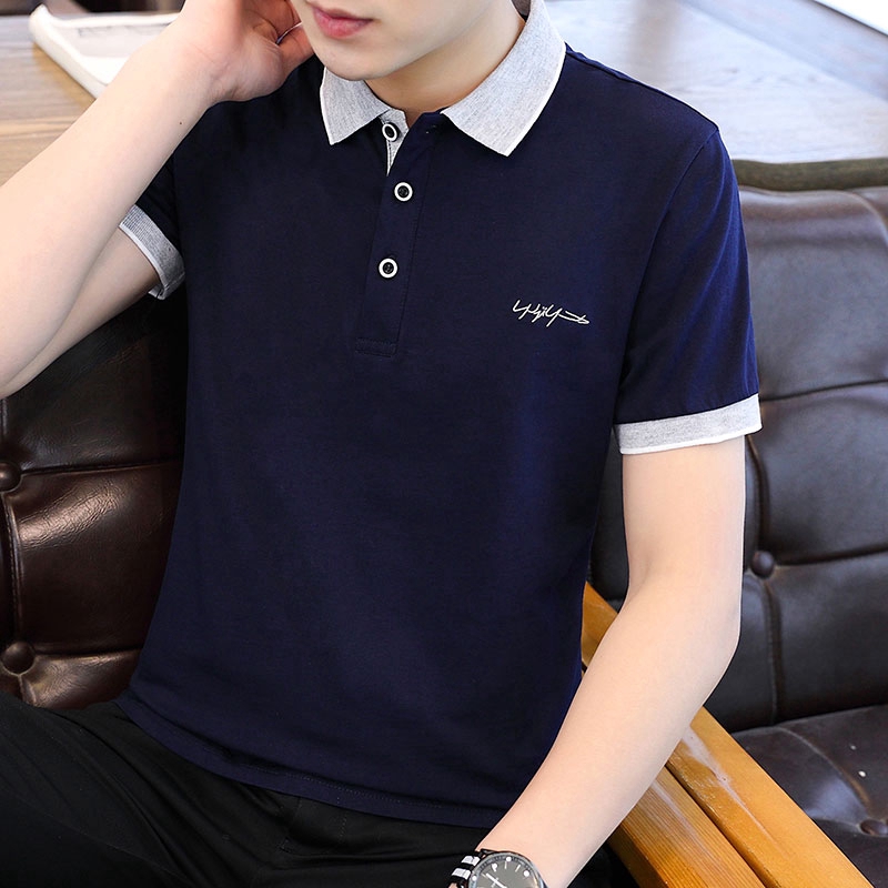 Áo Thun Polo Tay Ngắn Màu Trơn Cho Nam