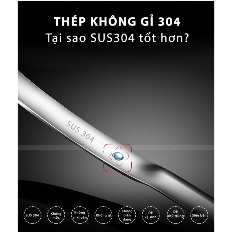 Muỗng canh lọc dầu mỡ thông minh inox 304