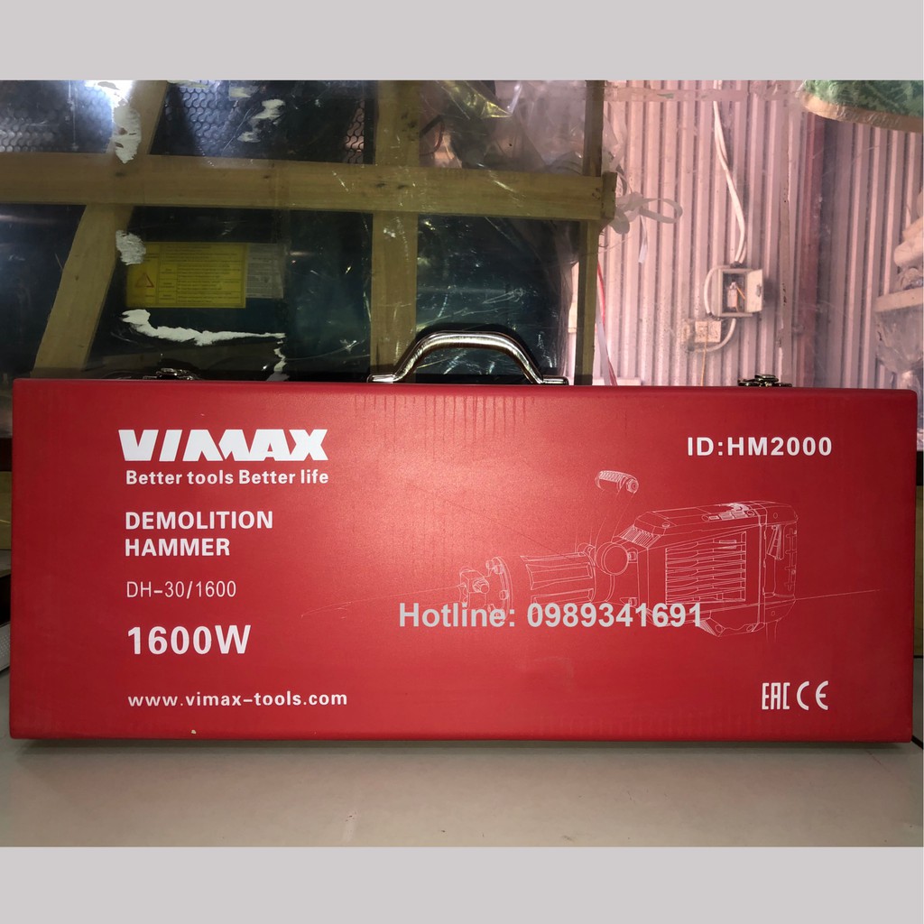 Máy Đục Bê Tông Công Suất Lớn Vimax DH30-1600W