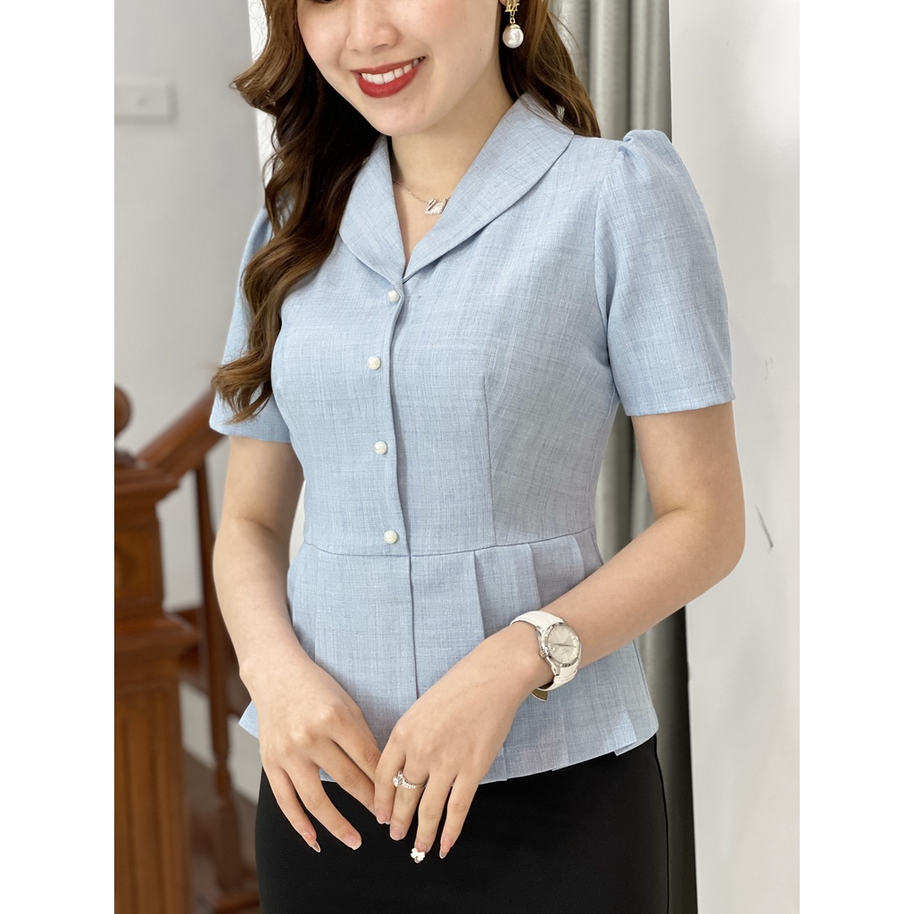 Bộ vest nữ  công sở liền thân, chất Xước Hàn cực sang trọng. EMVY B42 | BigBuy360 - bigbuy360.vn