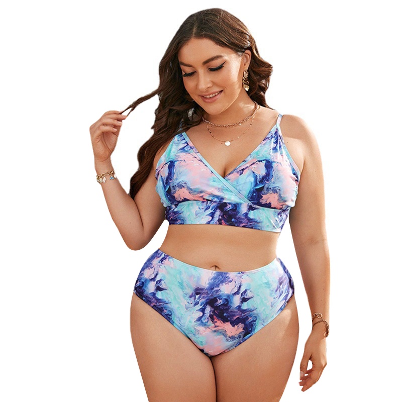 Bộ Đồ Bơi Bikini Lưng Cao In Họa Tiết Quyến Rũ Cho Nữ