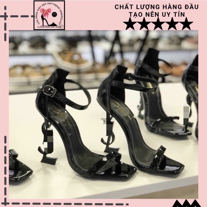 Sandal Cao Gót y.s.l quai mảnh gót chữ chanh sả 7p fullbox