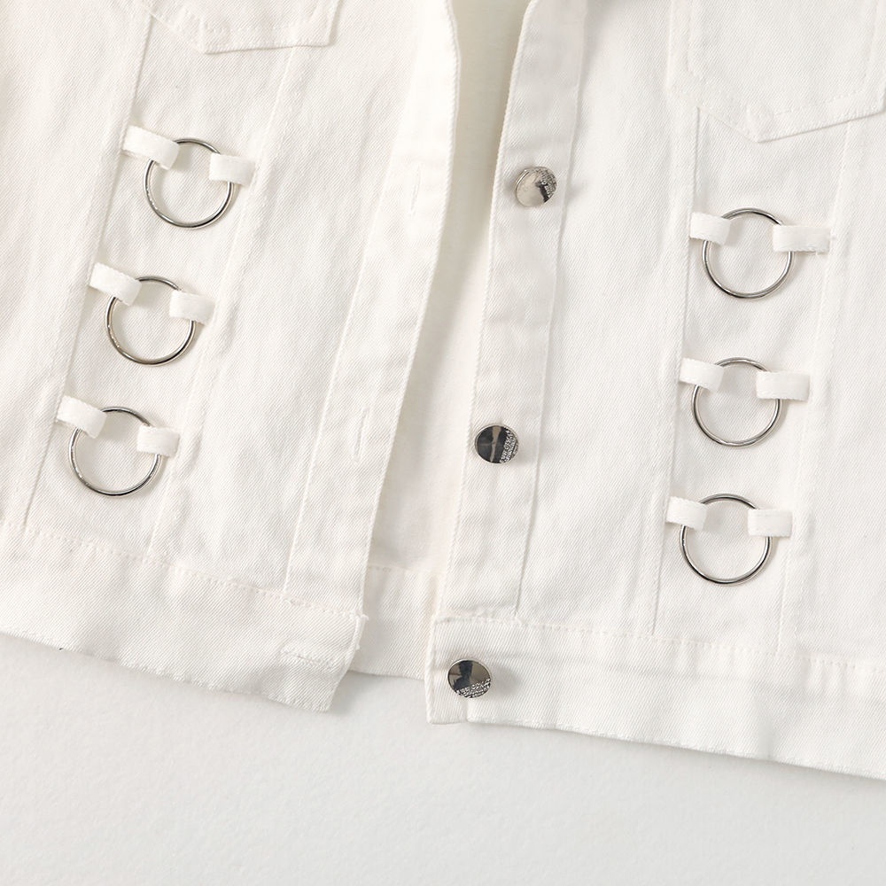 Áo Khoác Denim Mỏng Không Tay Phong Cách Phương Tây Thời Trang Xuân Thu Mới 2022