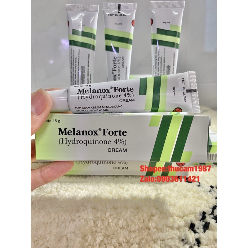 Kem loại bỏ nám ,đồi mồi ,đốm đen,  trắng da, Melanox Forte Hydroquinone4%.