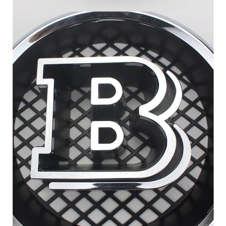 Logo 185mm Gắn Phía Trước Xe Hơi BRABUS Mercedes Benz G class W463 G500 G350 G63 G65 Đen