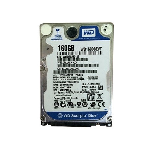 Ổ CỨNG LAPTOP HDD WESTERN DUNG LƯỢNG BỘ NHỚ 160GB / 250GB / 320GB / 500GB / 1TB (Bảo hành 24 tháng)