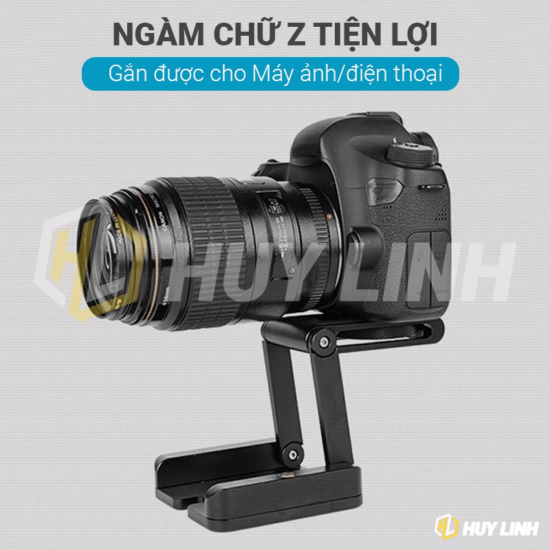 Giá đỡ máy ảnh điện thoại chữ Z HL988 - Phụ kiện chân gắn máy ảnh vào đường ray trượt quay phim Action hoặc Tripod