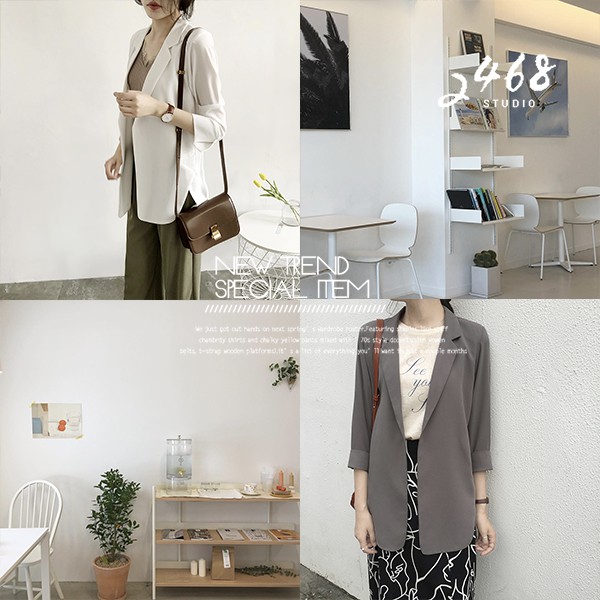 Áo khoác Blazers mỏng nhẹ nhàng Hàn Quốc (ORDER)- Có ảnh thật | BigBuy360 - bigbuy360.vn