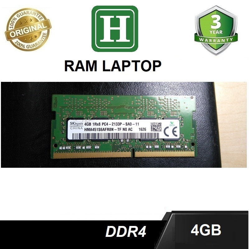 Ram laptop DDR4 4GB, 2GB bus 2133, chính hãng bảo hành 3 năm