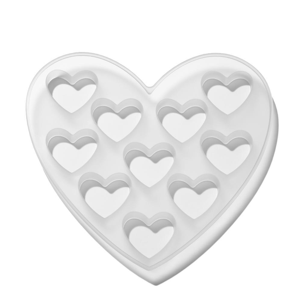 Khuôn Silicone Làm Bánh Hình Trái Tim DIY