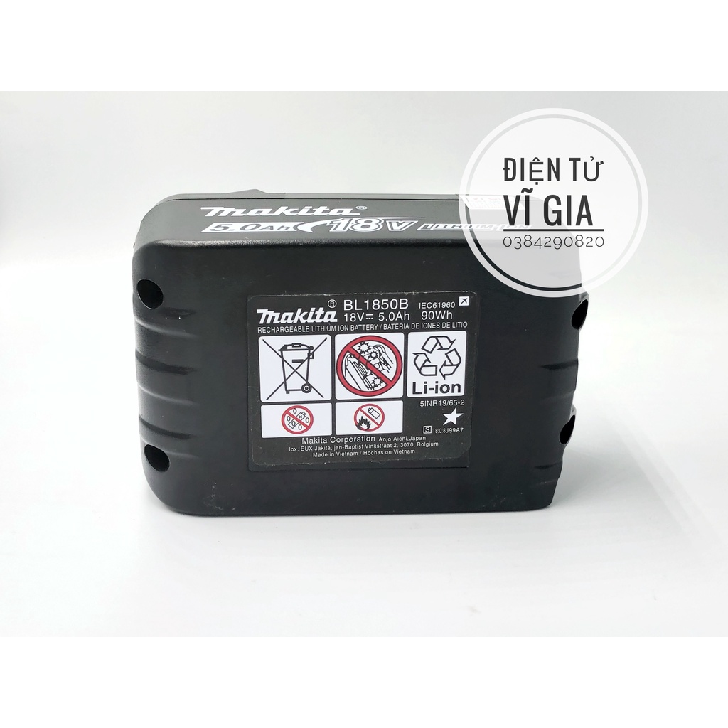 Pin Makita 18V nhận sạc adapter dùng cho máy 2 chân và 3 chân bảo hành 6 tháng