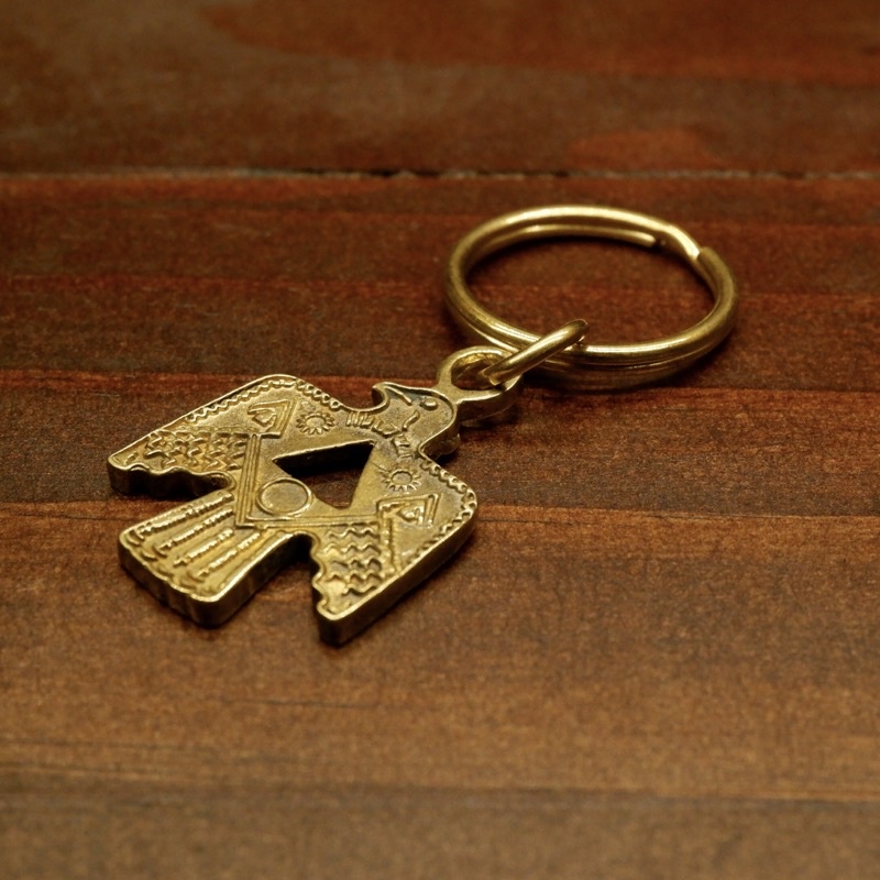 Móc Khoá Đồng Chim Ưng - Thunderbird - vintage - Tiệm Cũ Kĩ