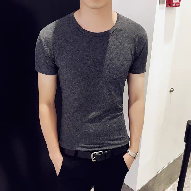 Áo thun nam ngắn tay cổ tròn dáng slimfit, chuẩn thiết kế hàn quốc, cực tôn dáng, lịch sự, trẻ trung(ACT) | BigBuy360 - bigbuy360.vn