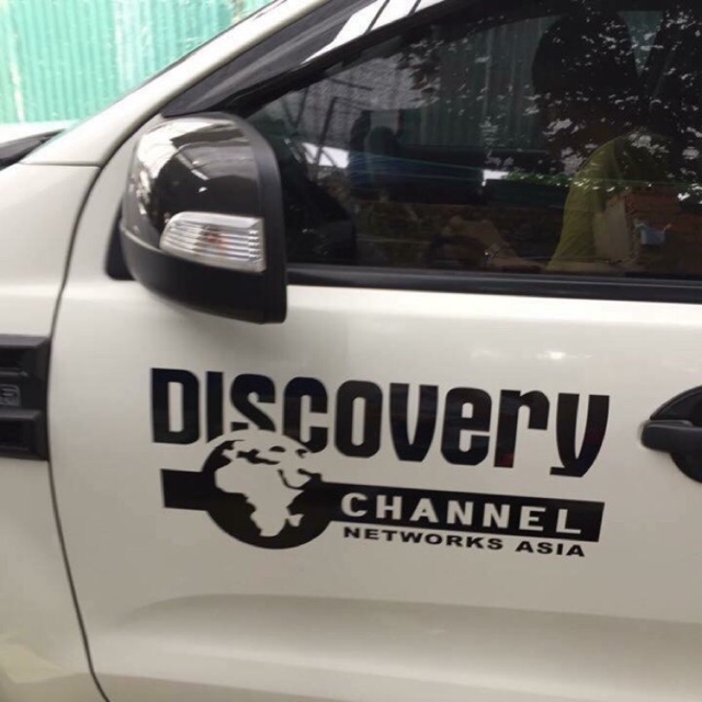 Tem dán sườn xe Discovery Channel