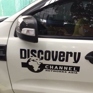 Tem dán sườn xe Discovery Channel