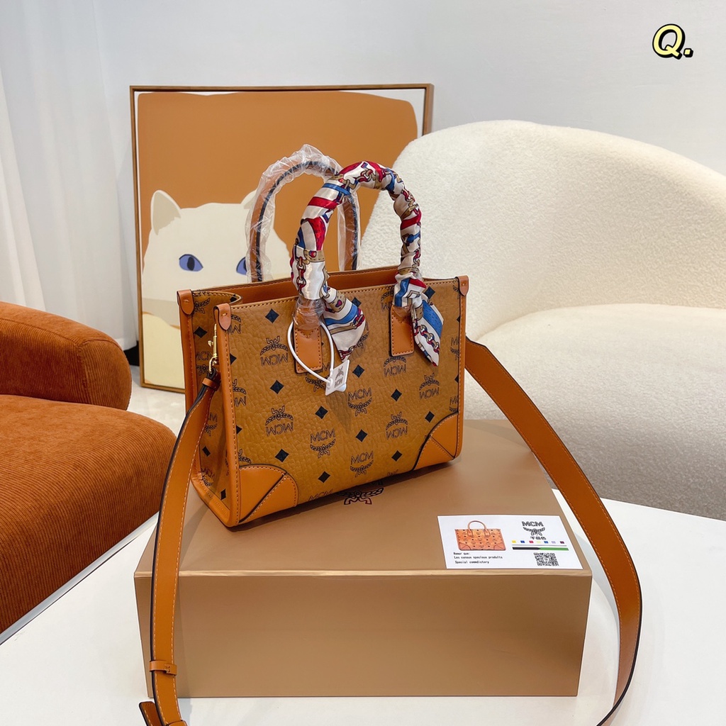 Mcm Túi Xách Tote Phong Cách Thời Trang Châu Âu Dành Cho Nữ