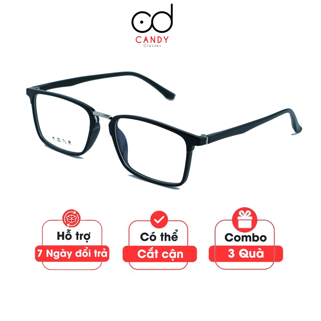 Gọng kính cận vuông nhựa dẻo 2165 – Tiệm kính Candy