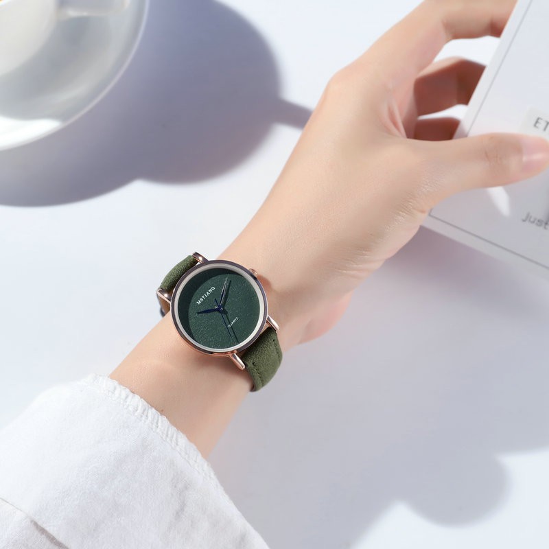 Đồng Hồ nữ thời trang MSTLANQ phong cách hàn quốc dây da lộn cao cấp | BigBuy360 - bigbuy360.vn