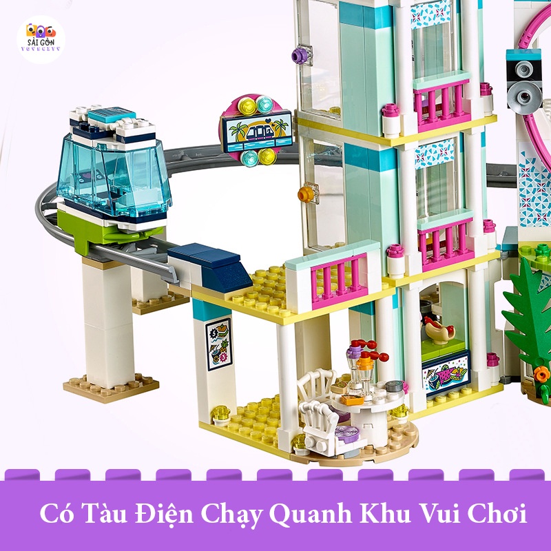 Đồ Chơi Lắp Ráp Kiểu LEGO Friends Mô Hình Khu Công Viên Nước Heartlake City Resort SX3018 Với 1139 Chi Tiết