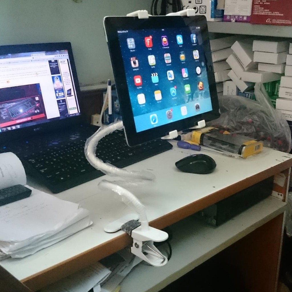 Kẹp đuôi khỉ cho máy tính bảng, ipad