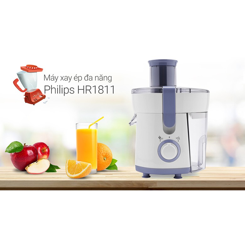 Máy Ép Trái Cây Philips HR1811-Bảo Hành 12 tháng