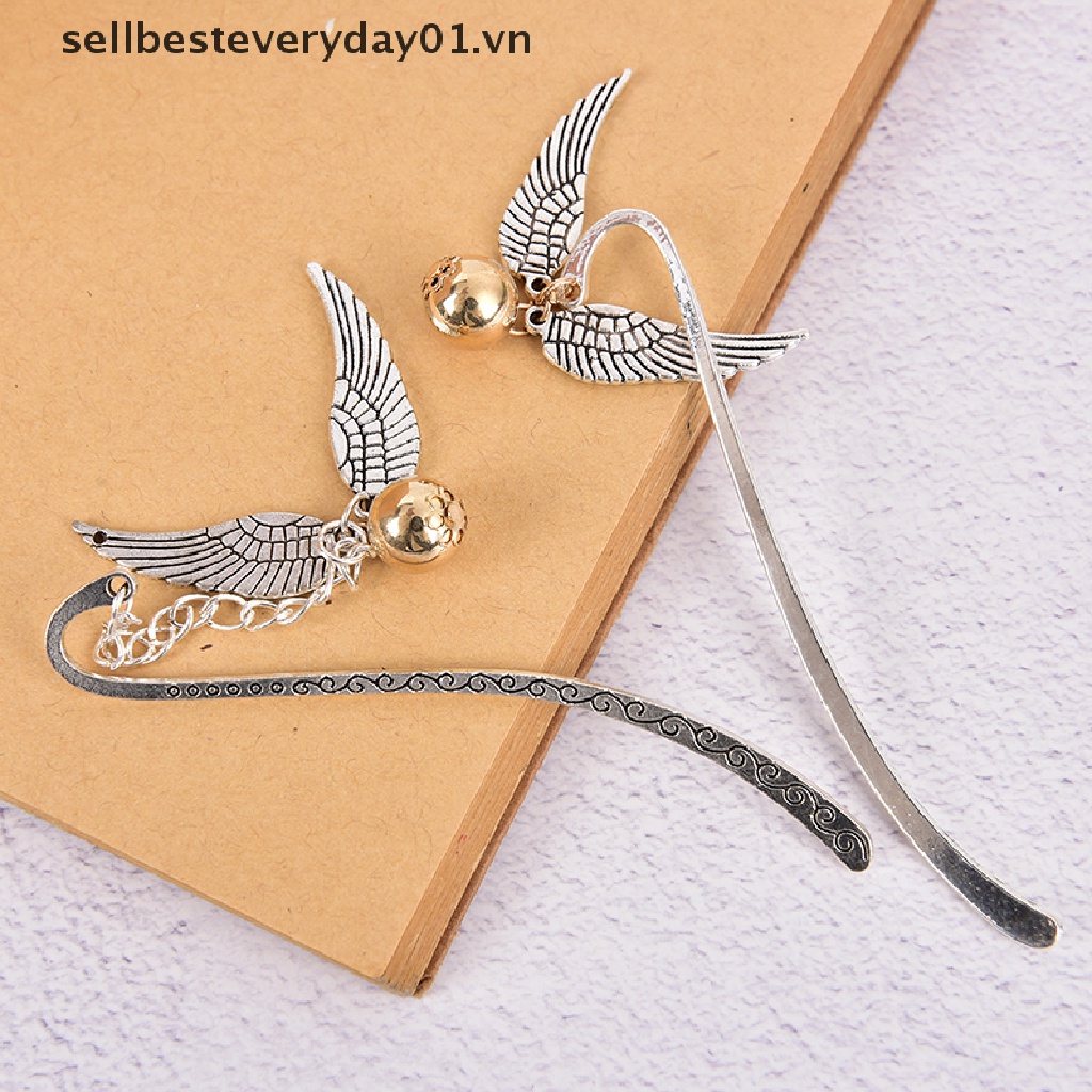 Phụ kiện đánh dấu trang sách phong cách Harry Potter màu vàng kim để làm quà tặng