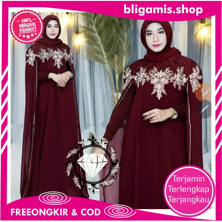 ^_Áo Choàng Maxi Cape Ramayana Thêu Họa Tiết Thổ Cẩm Moscrepe Corneli