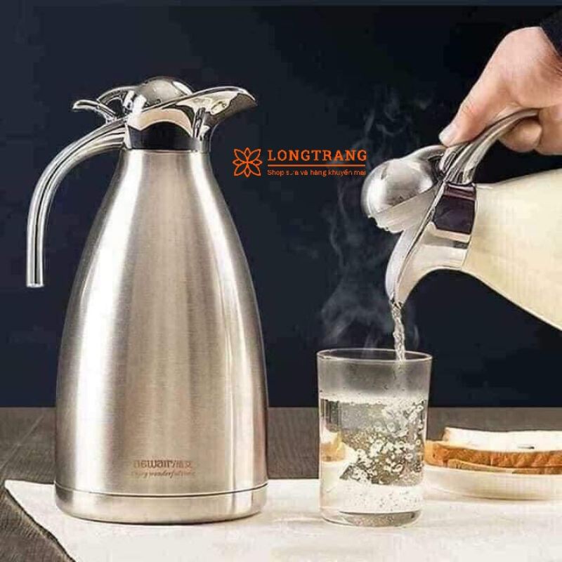 Bình đựng nước Inox 2lít mỏ vịt