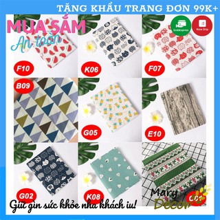100+ mẫu 50*50cm vải Bố Decor, Vân Gỗ, cavas làm phông nền chụp ảnh, khăn trải bàn (20-39)