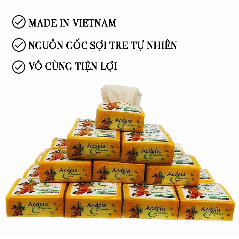 GIẤY ĂN GẤU TRÚC ACACIA 1 GÓI 300 tờ