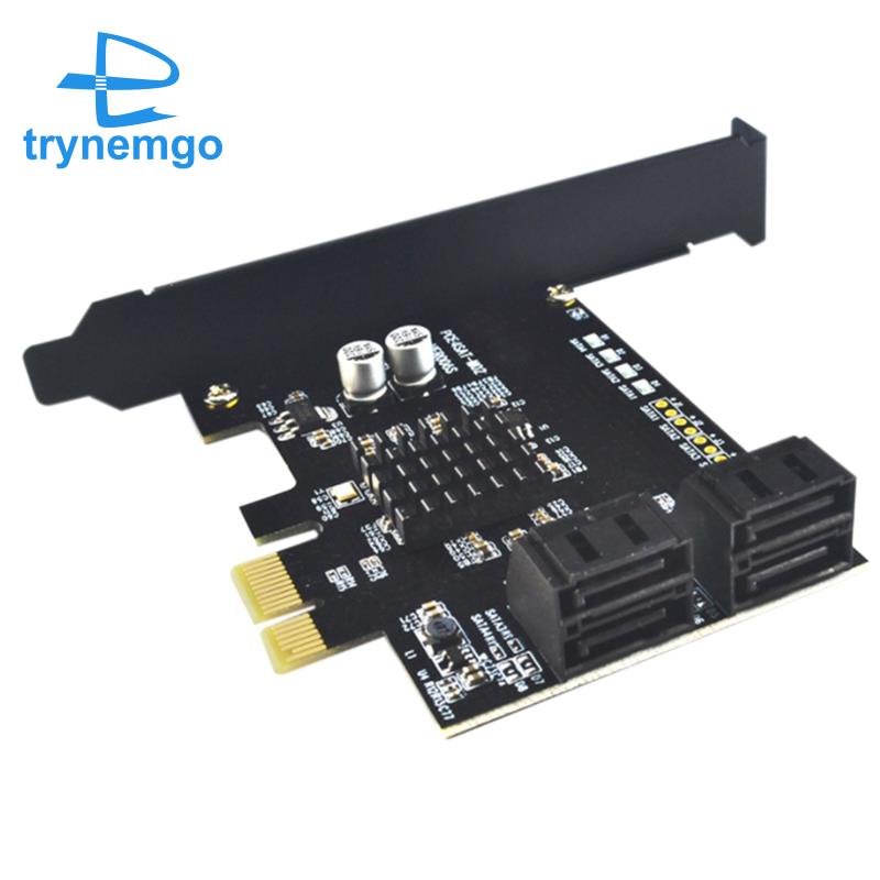 Card Mở Rộng Chuyển Đổi SATA PCI-E4 PCI Sang SATA 3.0 88SE9215 Mở Rộng Thẻ