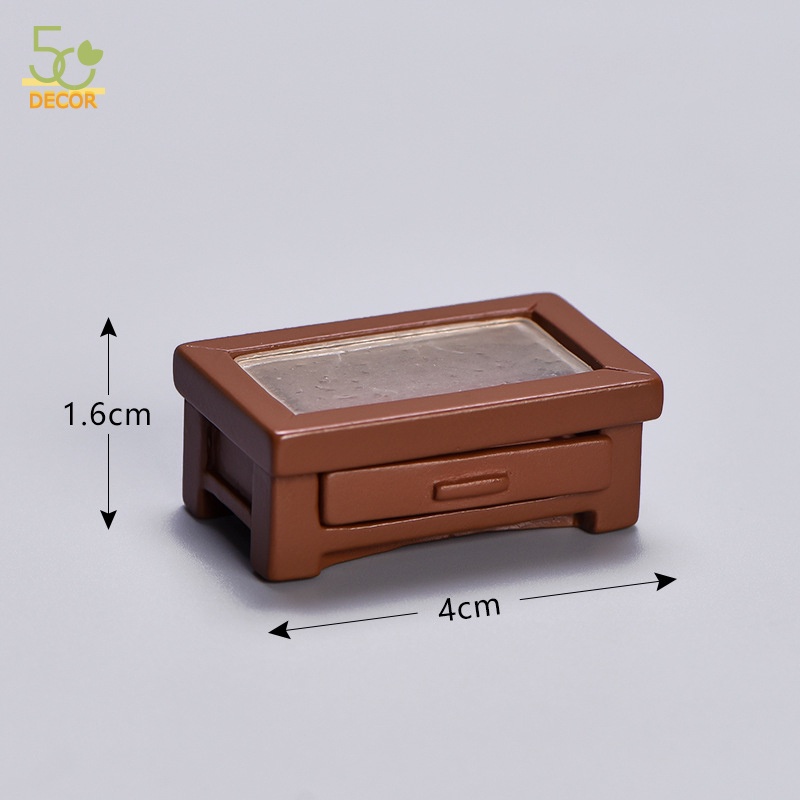 Mô hình nội thất nhà, bàn, ghế sofa, tủ quần áo, cây cảnh mini tiểu cảnh trang trí phong cách tối giản hiện đại