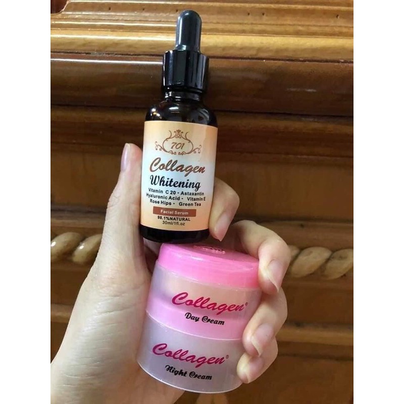 kem colagen plus vit e + serum