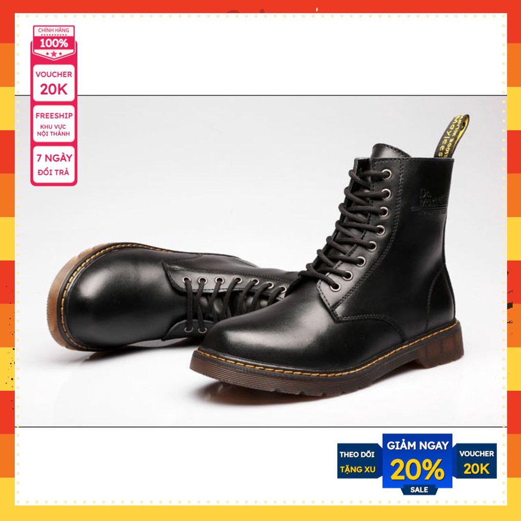 Giày Dr Martens Nam/ Nữ Cao Cổ Da Bò Cao Cấp Mã G2Daa