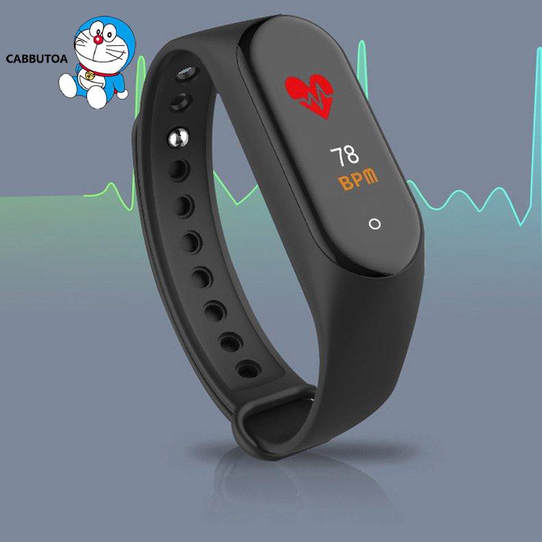 Đồng Hồ Đeo Tay Thông Minh M4 Chống Nước Theo Dõi Sức Khỏe Kèm Phụ Kiện Chất Lượng Cao